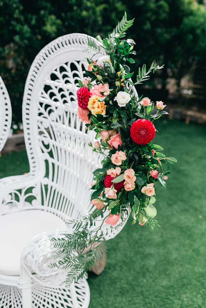 peacock chair ceremony hire